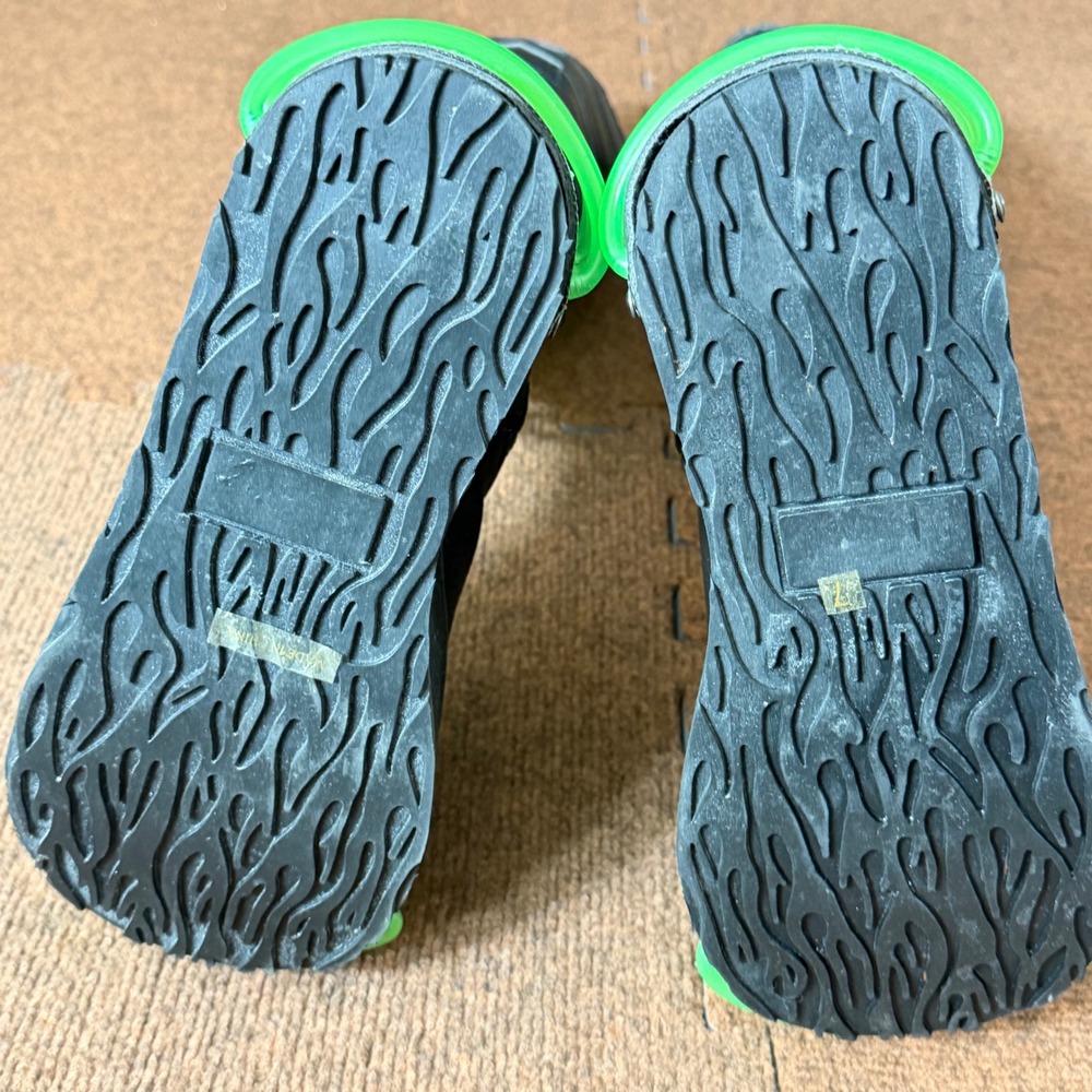 Demonia Pleaser Techno-850UV Boots Black Neon Green Cyber Goth Platform Womens 7 - Picture 16 of 16